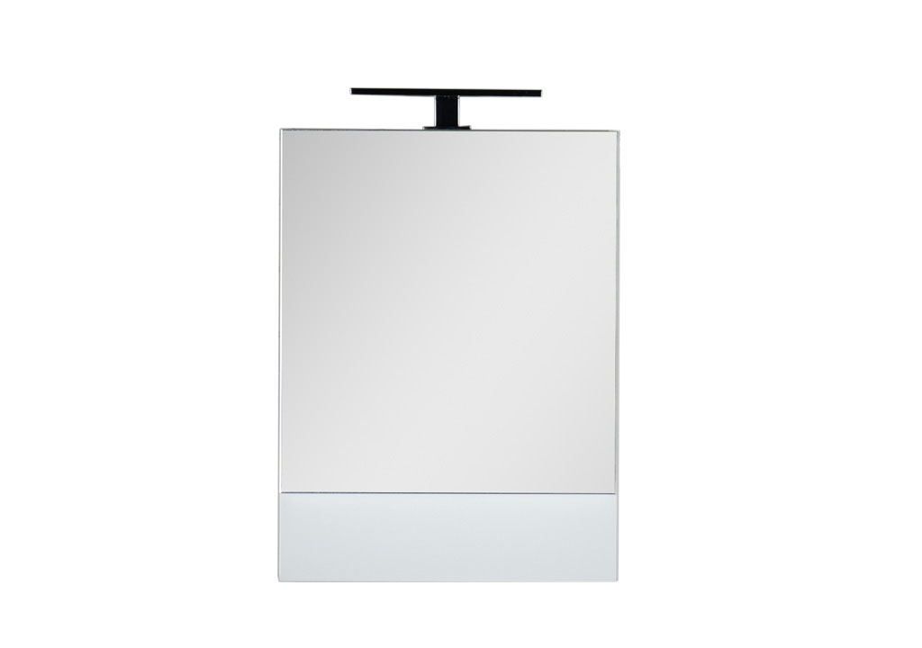 Зеркальный шкаф Aquanet Нота 58 белый 00165370, цвет хром - фото 2
