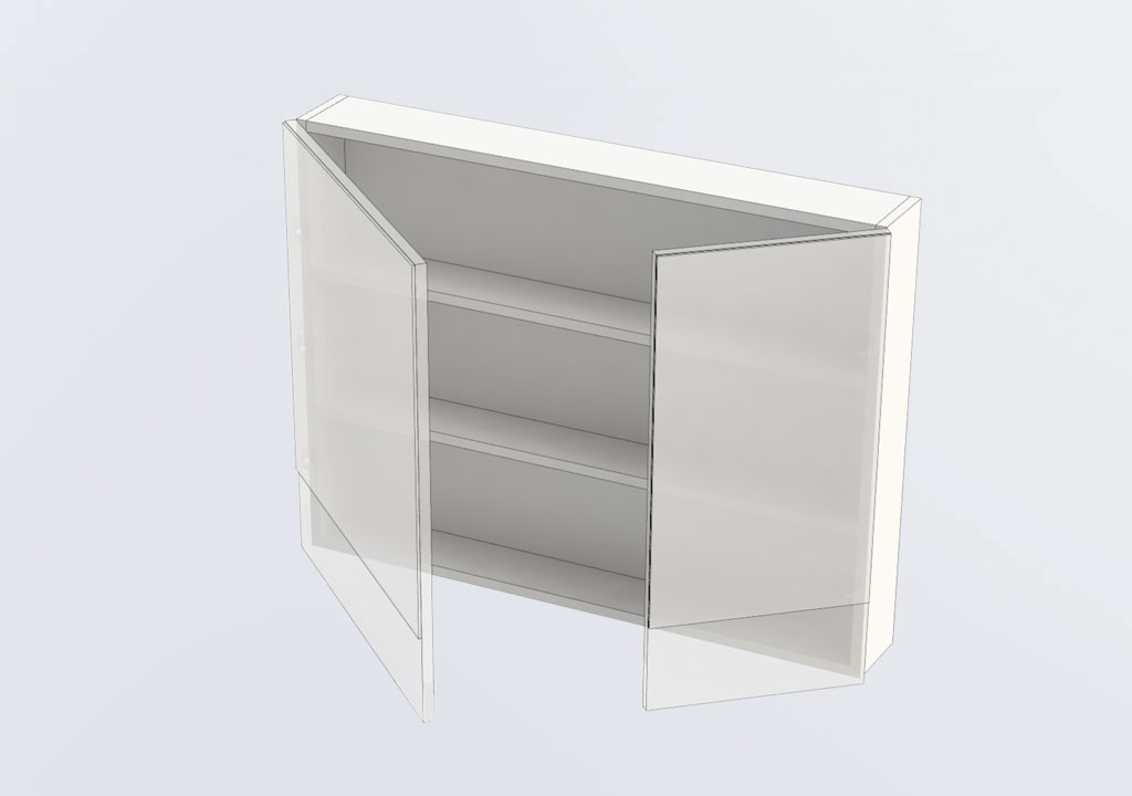 Зеркальный шкаф Aquanet Нота 90 белый, цвет хром 165371 - фото 4