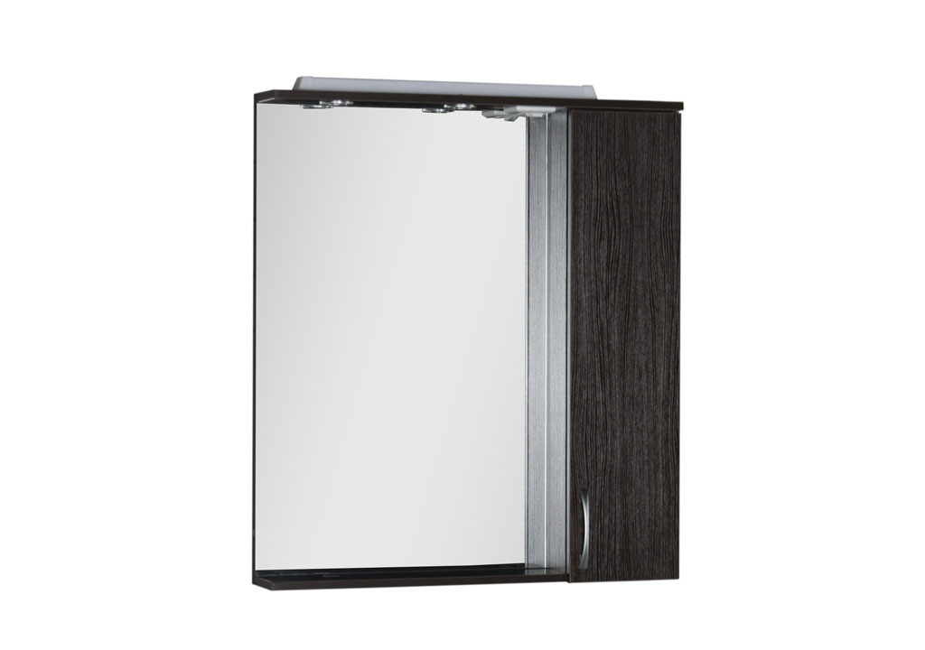 Зеркало со шкафчиком Aquanet Донна 90 венге, цвет коричневый 00169179 - фото 1