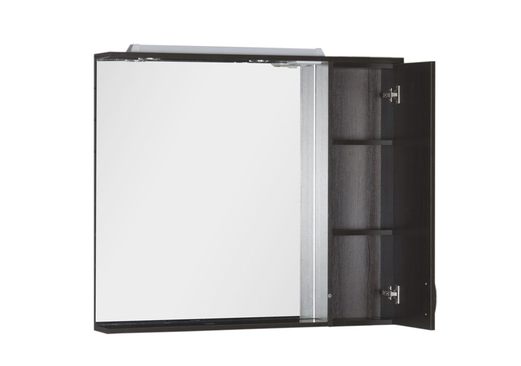 Зеркало со шкафчиком Aquanet Донна 100 венге, цвет коричневый 00169185 - фото 2