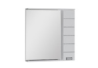 Зеркало со шкафчиком Aquanet Доминика 80 LED белый