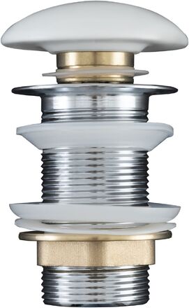 Донный клапан Aquanet 00330951 белый матовый, без перелива