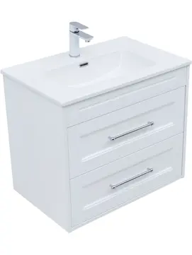 Тумба под раковину Aquanet Бостон New 70 см 00339599 белый сатин, подвесная