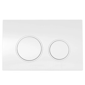 Фото Кнопка для инсталляции Aquanet AQ-PRO-02W белая