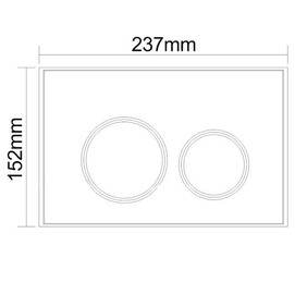 Фото Кнопка для инсталляции Aquanet AQ-PRO-02W белая