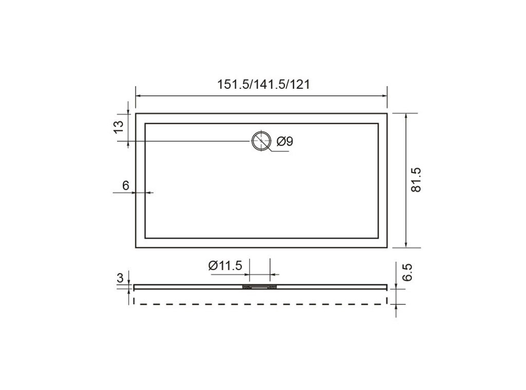 Душевой поддон Aquanet Alfa/Betta поддон 150х80 + панель, размер 150x80, цвет белый - фото 4