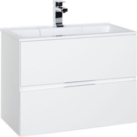 Тумба с раковиной Aquanet Алвита 70 см 00212680 подвесная, белая