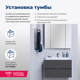 Мебель для ванной комнаты Aquanet Алвита 00183992