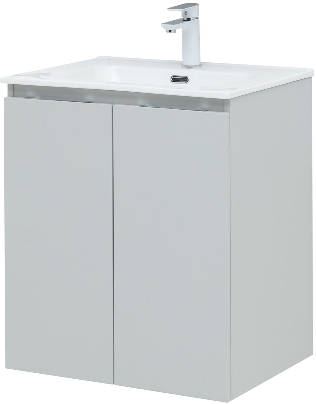 Мебель для ванной Aquanet Алвита New 60 см  2 дверцы, серый, цвет белый 277524 - фото 10