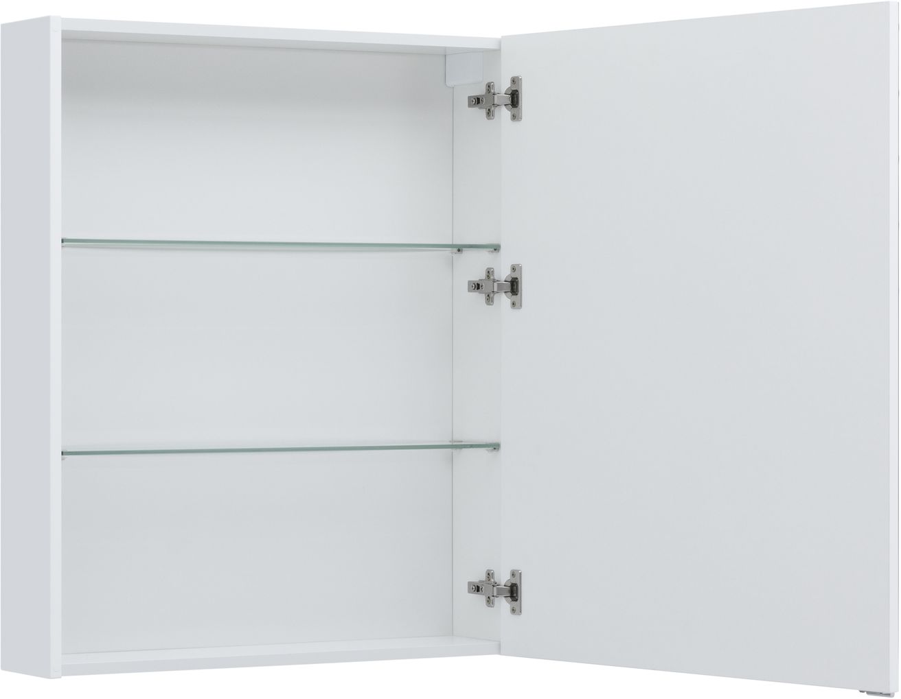 Зеркальный шкаф Aquanet Алвита New 70 см 303893 белый, цвет хром - фото 6
