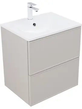 Гарнитур для ванной комнаты Aquanet Арт 60 см бежевая, подвесная