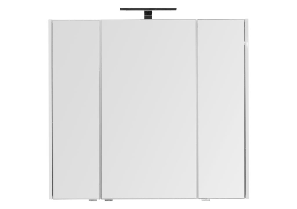 Зеркальный шкаф Aquanet Августа 100 см 210005 белый, цвет хром - фото 3