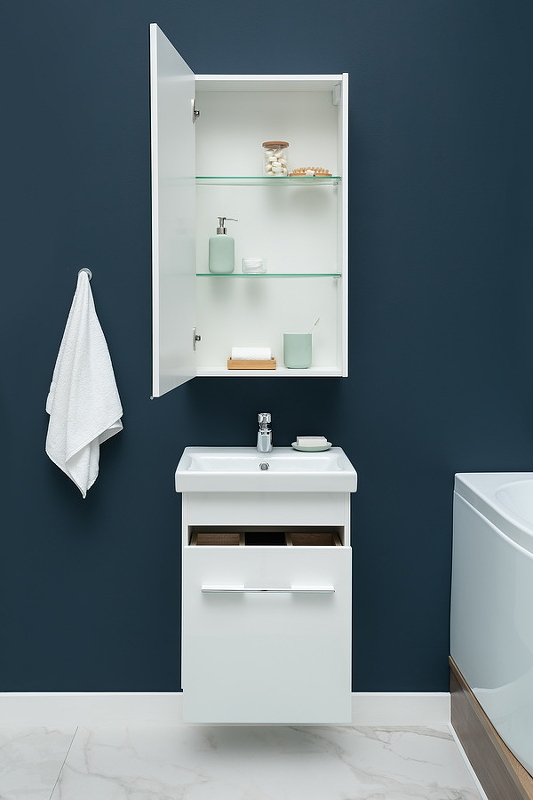 Мебель для ванной Aquanet Августа 50 см подвесная 2 ящика, белая, цвет белый 274015 - фото 9