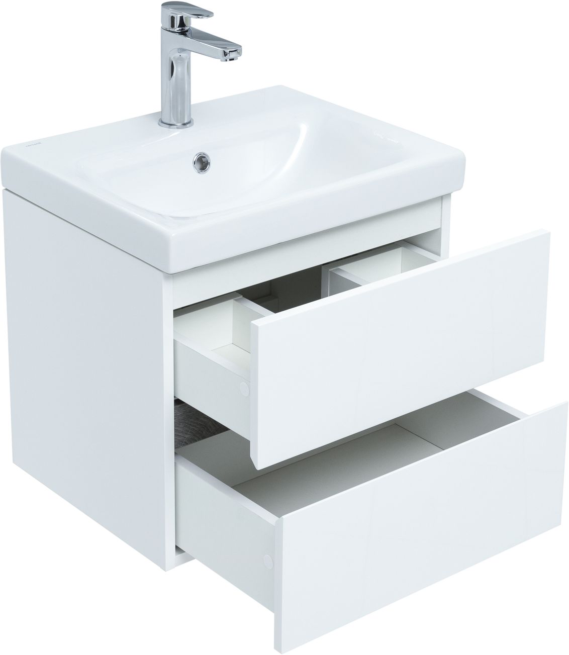 Мебель для ванной Aquanet Беркли 50 см белый, дуб рошелье, цвет белый,  коричневый 254288 - фото 9