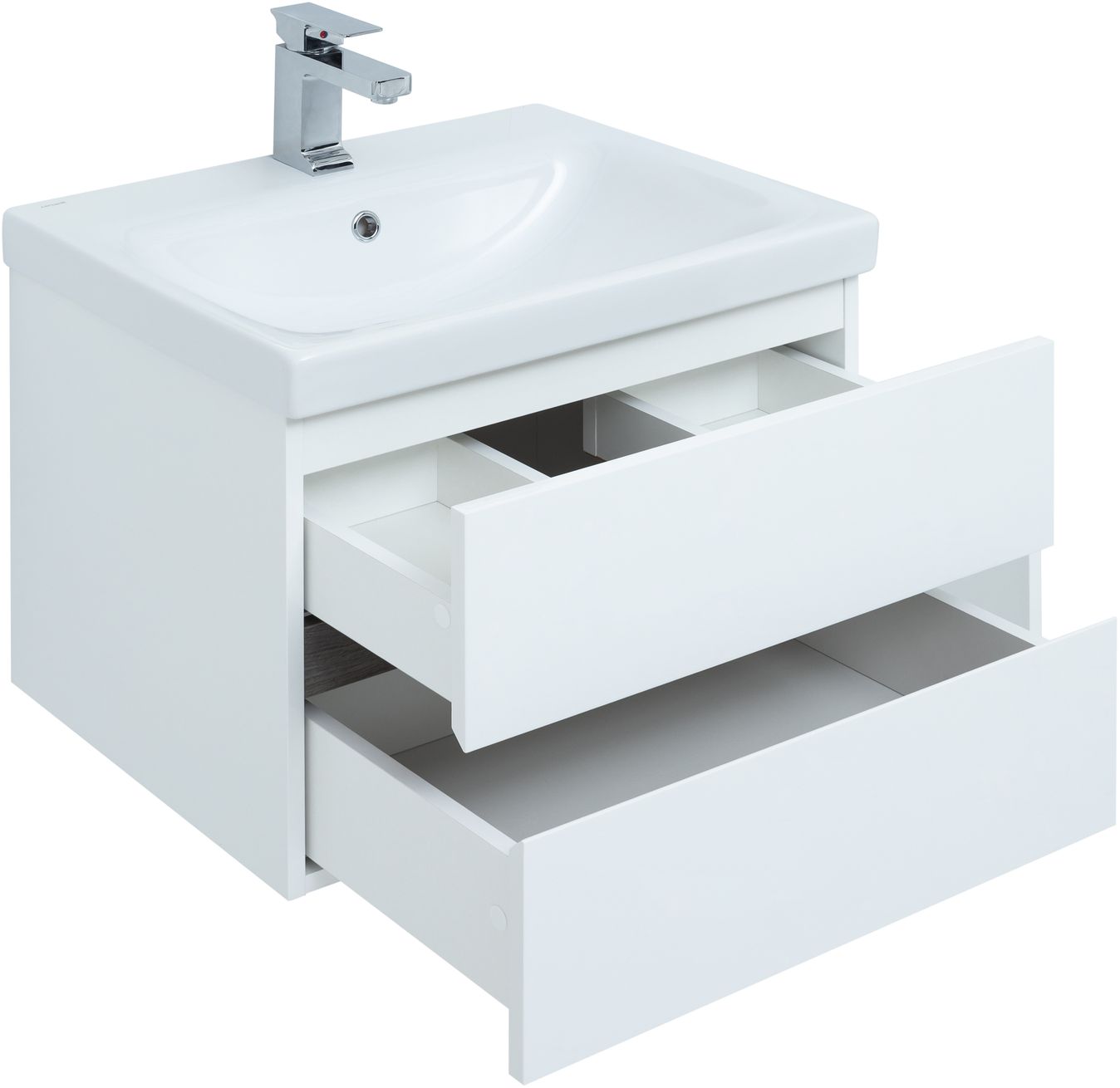 Мебель для ванной Aquanet Беркли 60 см белый, дуб рошелье, цвет белый,  коричневый 254289 - фото 3