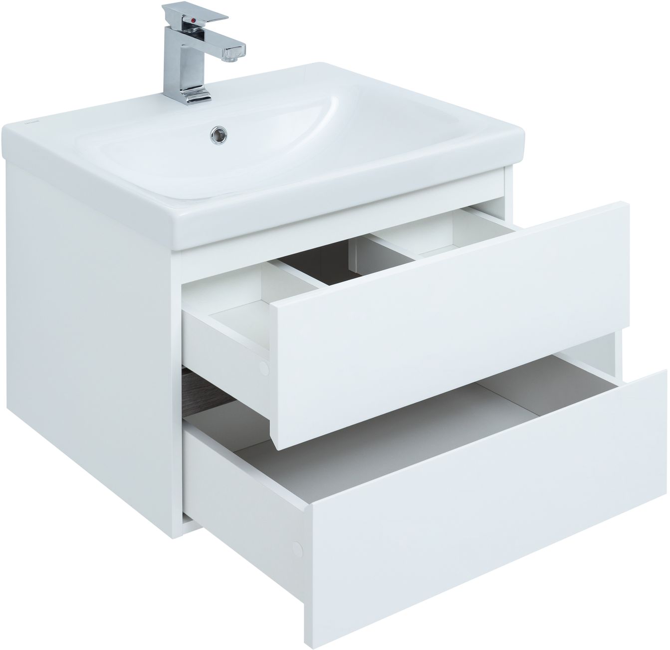 Мебель для ванной Aquanet Беркли 60 см белый, дуб рошелье, цвет белый,  коричневый 254289 - фото 6