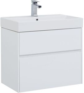 Тумба с раковиной Aquanet Бруклин 69 см 00212597 подвесная, белая