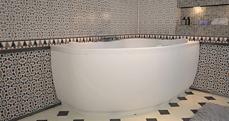 Акриловая ванна Aquanet Capri 160x100 R, размер 160x100, цвет белый 203915 - фото 3