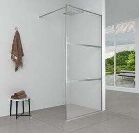 Душевая перегородка Aquanet SW 80x200 SW-800CT стекло прозрачное, профиль хром