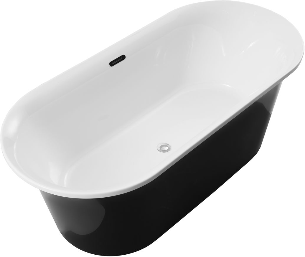 Ванна акриловая Aquanet Family Smart 170x78 88778 Gloss Finish черный глянец, размер 170x78, цвет белый 88778-GB - фото 7