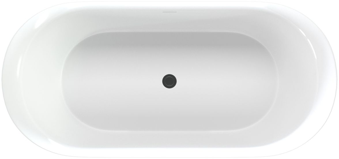 Ванна акриловая Aquanet Family Smart 170x78 88778 Gloss Finish черный глянец, размер 170x78, цвет белый 88778-GB - фото 2