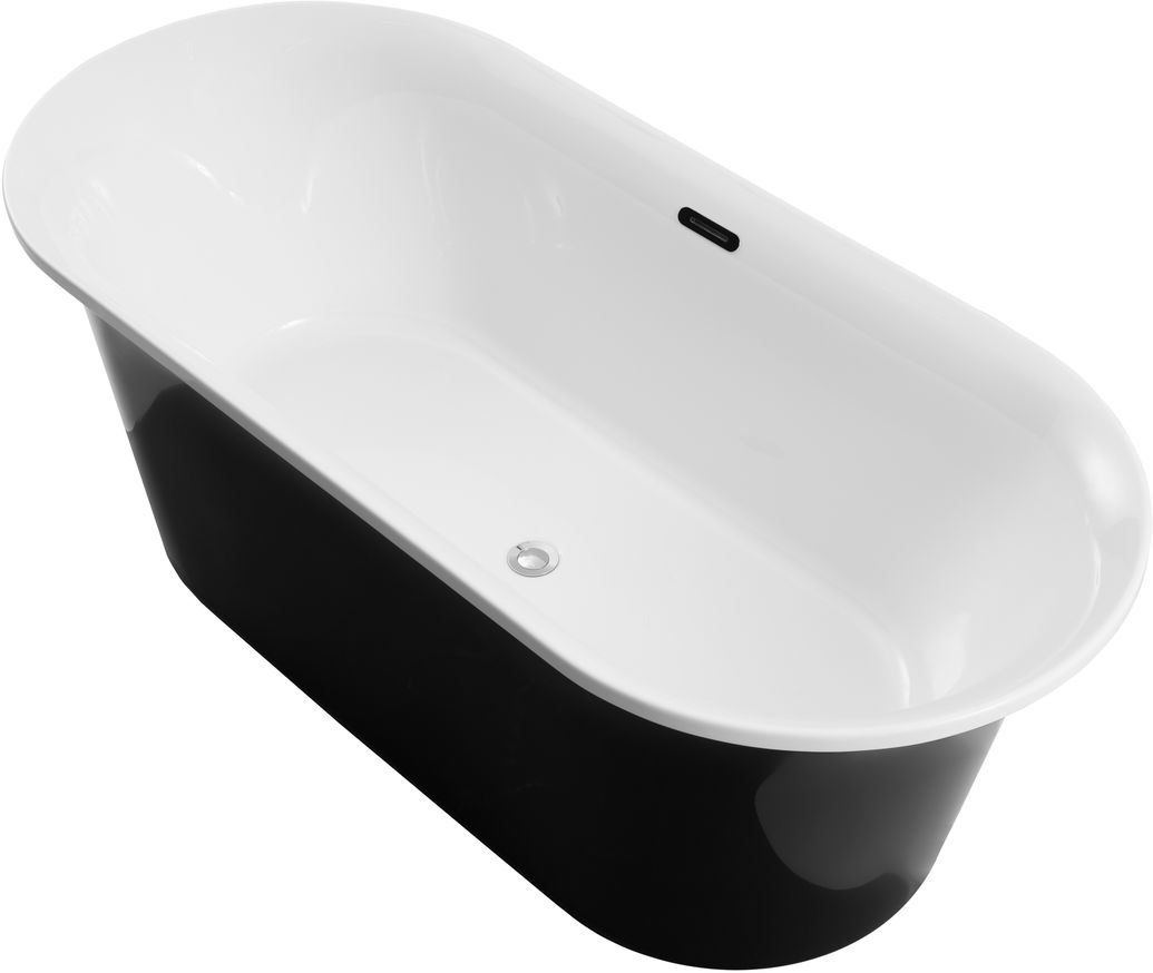 Ванна акриловая Aquanet Family Smart 170x78 88778 Gloss Finish черный глянец, размер 170x78, цвет белый 88778-GB - фото 5