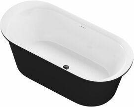 Акриловая ванна Aquanet Family Smart 170x78 88778-GW-MB Gloss Finish (панель Black matte)