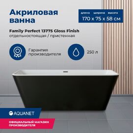 Акриловая ванна Aquanet  13775-GW-MB