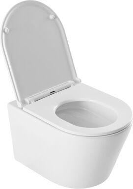 Фото Унитаз подвесной Aquanet Glide 3.0 W Tornado с крышкой микролифт, белый глянцевый