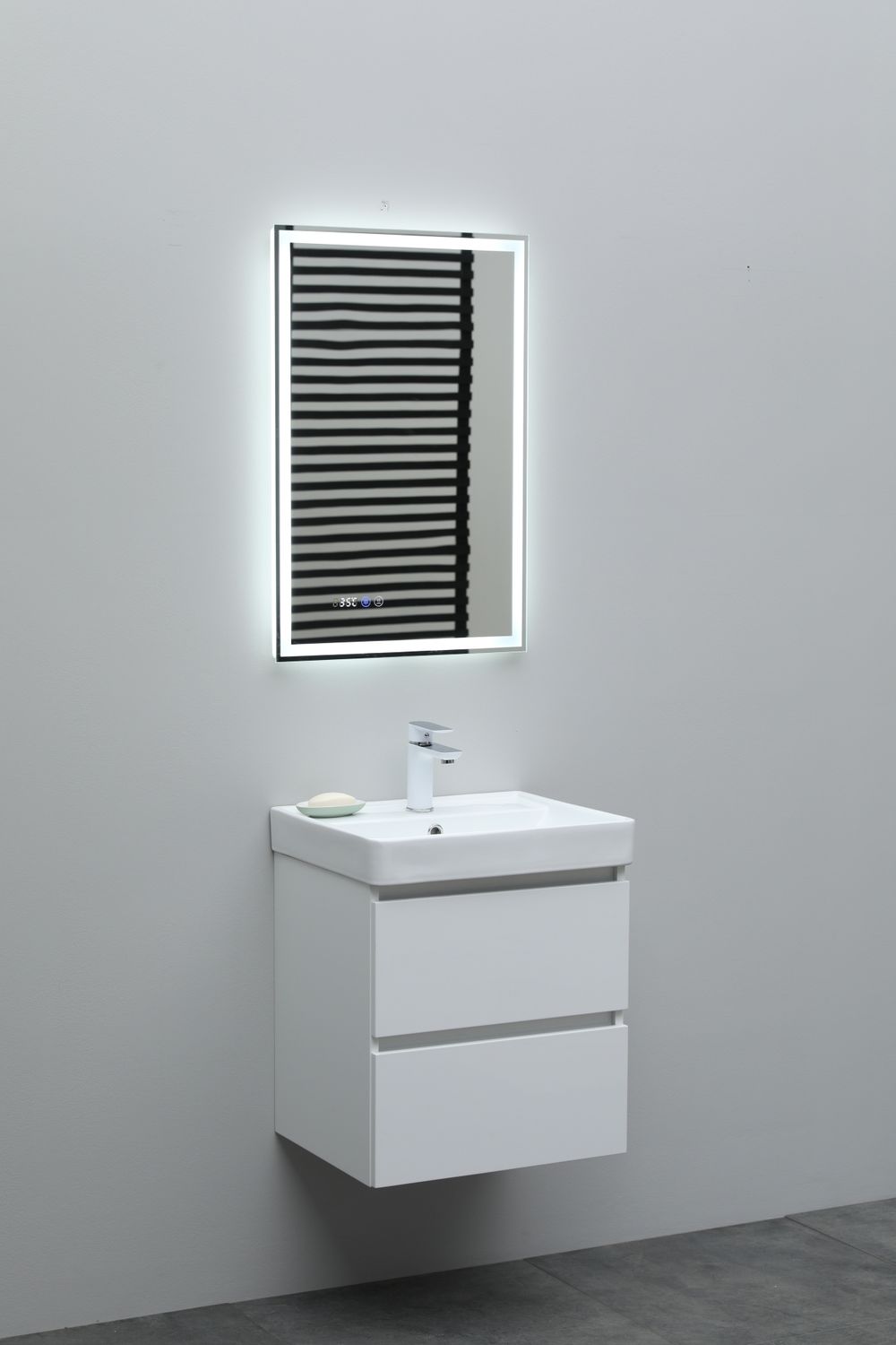 Раковина мебельная Aquanet Ирис 55 см 301802 белая, цвет белый - фото 10