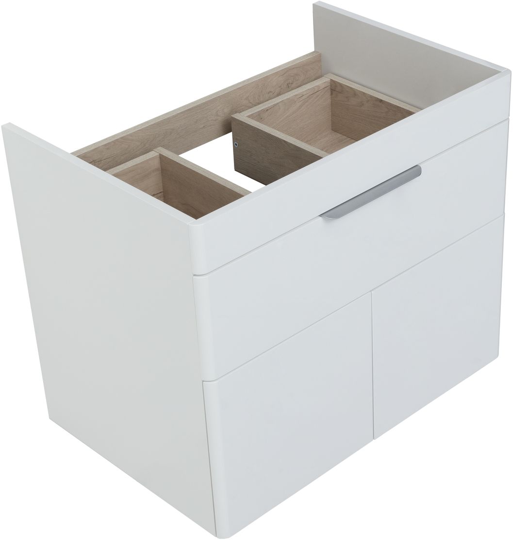 Мебель для ванной Aquanet Ирис New 70 см белый глянец (1 ящик, 2 дверцы), цвет серебро 310149 Ирис New 70 см белый глянец (1 ящик, 2 дверцы) - фото 6