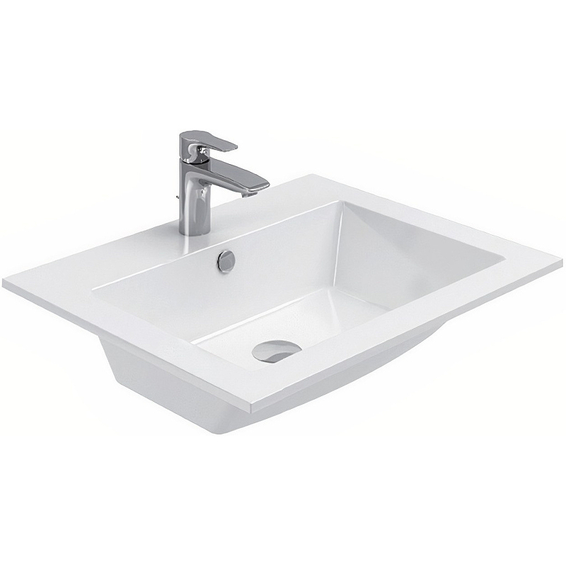 Мебель для ванной Aquanet Lino 60 см подвесная 2 ящика, белая матовая, цвет белый 253901 - фото 5