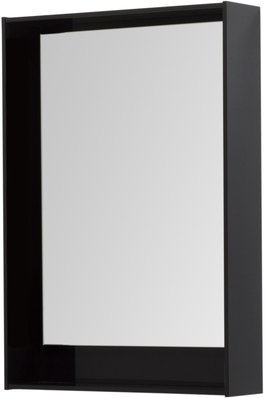 Зеркало с подсветкой Aquanet Милан 58 см 306383 черное, цвет черный - фото 3