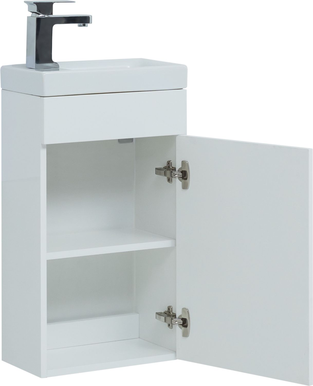 Мебель для ванной Aquanet Нота 40 см L (Moduo) белый, цвет хром 246954 Нота 40 см L (Moduo) белый - фото 4