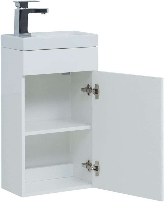 Мебель для ванной Aquanet Нота 40 см R (Moduo) белый, цвет хром 246953 Нота 40 см R (Moduo) белый - фото 5