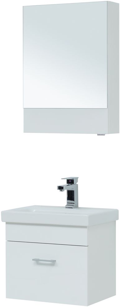 Мебель для ванной Aquanet Нота 50 см (Moduo Slim) белый, цвет хром 246955 Нота 50 см (Moduo Slim) белый - фото 7