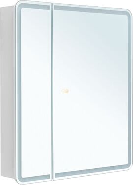 Зеркальный шкаф с подсветкой Aquanet Оптима 70 см 00353798 белый, с антипаром