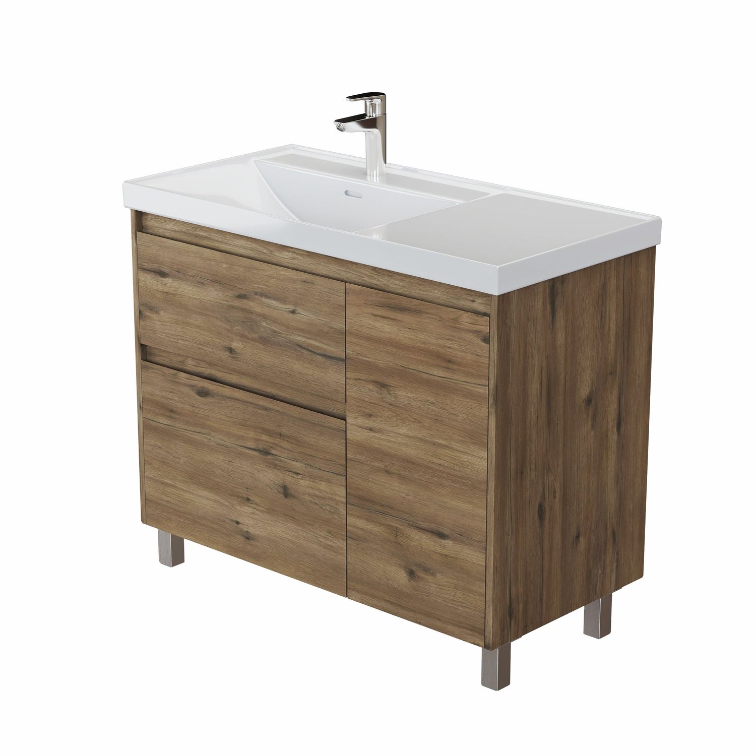 Тумба под раковину Aquanet Nova Lite 20 90 см 00346346 напольная дуб рустикальный левая 22000₽