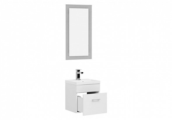 Мебель для ванной Aquanet Нота NEW 40 см лайт, подвесная, белая, цвет белый 00231063 - фото 2