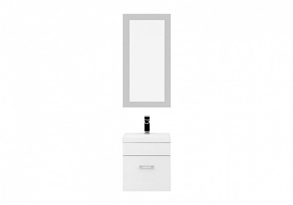 Мебель для ванной Aquanet Нота NEW 40 см лайт, подвесная, белая, цвет белый 00231063 - фото 3