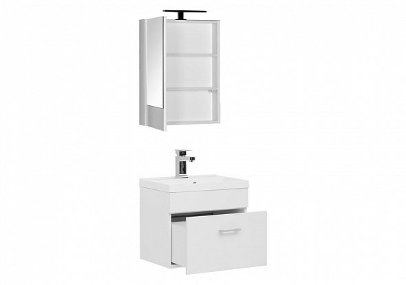 Мебель для ванной Aquanet Нота NEW 50 см подвесная 2 ящика, белая, цвет белый 00231069 - фото 2