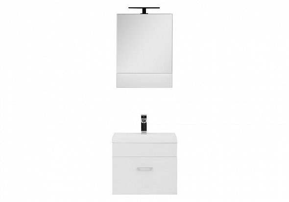 Мебель для ванной Aquanet Нота NEW 50 см подвесная 2 ящика, белая, цвет белый 00231069 - фото 3