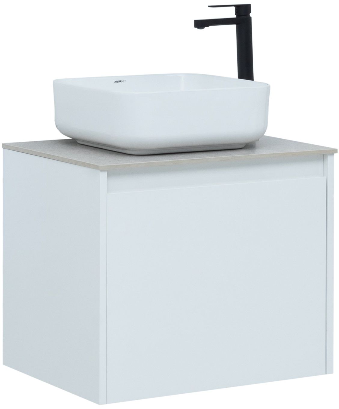 Мебель для ванной Aquanet Nova Lite 60 см белая 1 ящик, цвет белый 242574 - фото 11