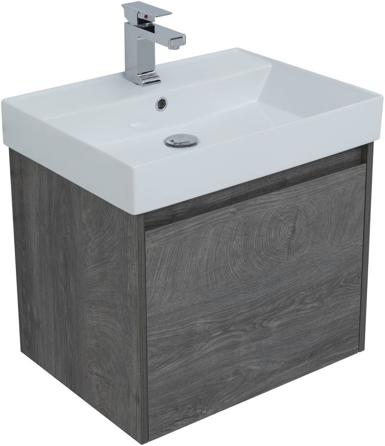Мебель для ванной Aquanet Nova Lite 60 см дуб рошелье 1 ящик, цвет коричневый 242570 - фото 7
