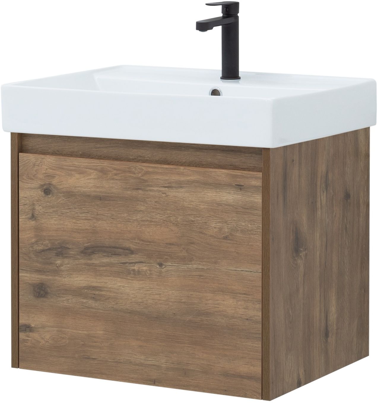 Мебель для ванной Aquanet Nova Lite 60 см дуб рустикальный 1 ящик, цвет коричневый 249511 - фото 7
