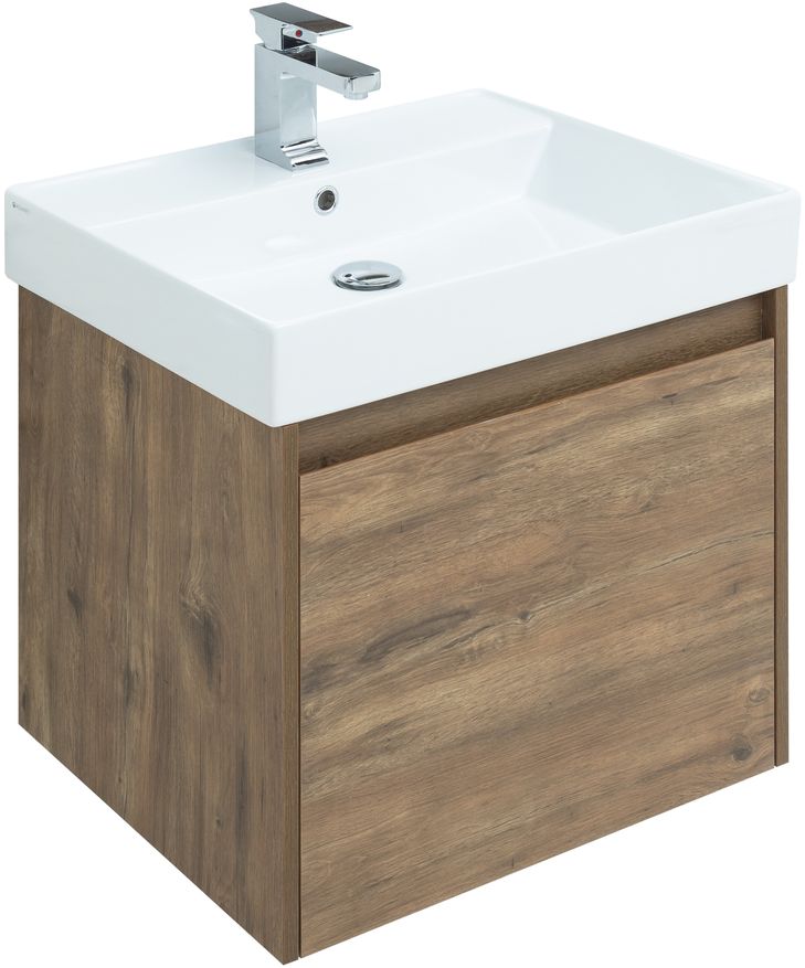 Мебель для ванной Aquanet Nova Lite 60 см дуб рустикальный 1 ящик, цвет коричневый 249511 - фото 10