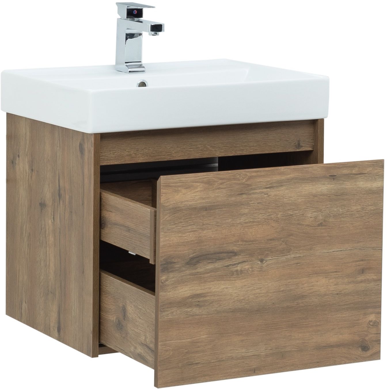 Мебель для ванной Aquanet Nova Lite 60 см дуб рустикальный 1 ящик, цвет коричневый 249511 - фото 12