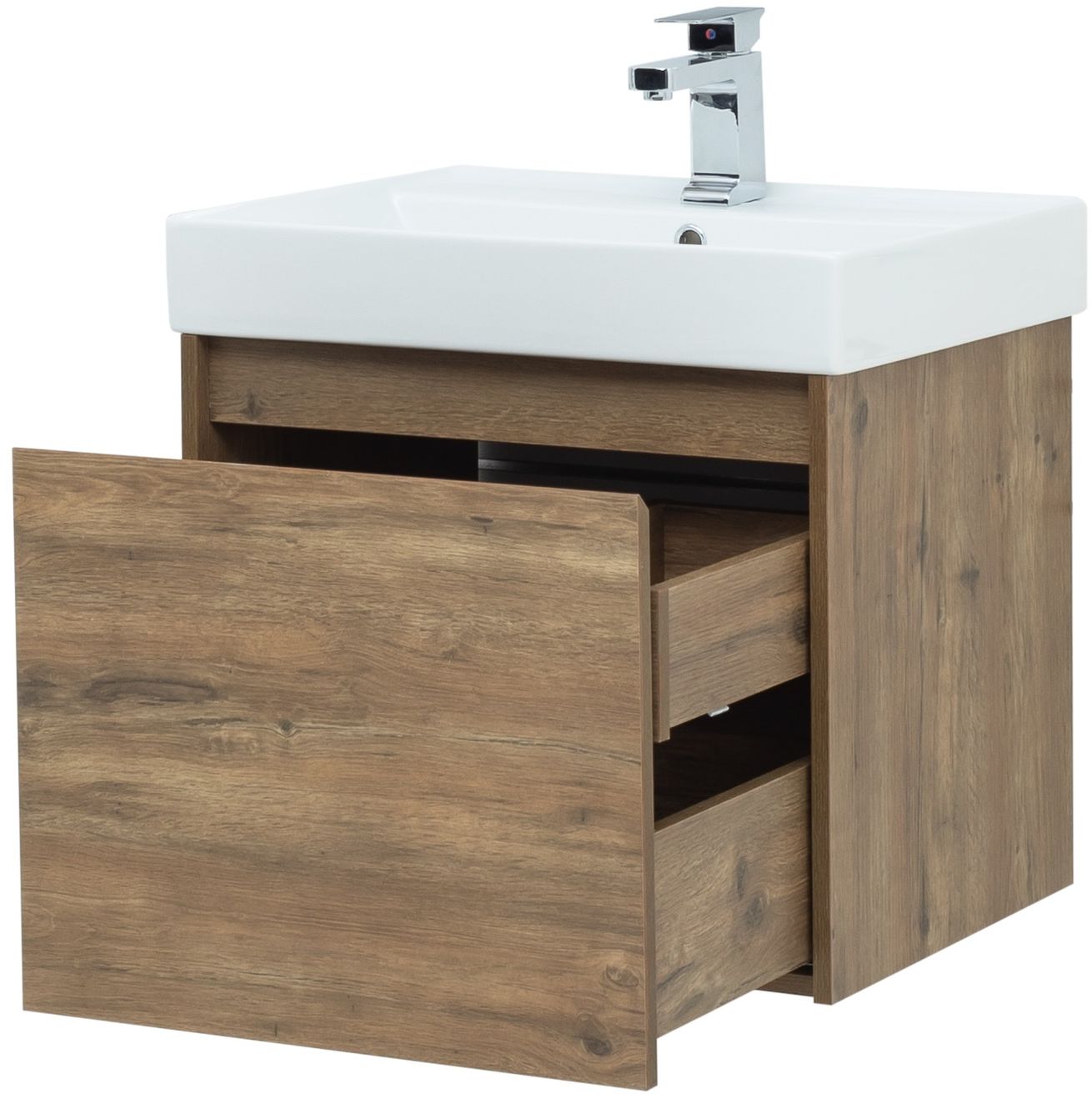 Мебель для ванной Aquanet Nova Lite 60 см дуб рустикальный 1 ящик, цвет коричневый 249511 - фото 13