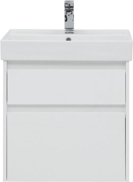 Мебель для ванной Aquanet Nova Lite 60 см белая 2 ящика, цвет белый 242575 - фото 3