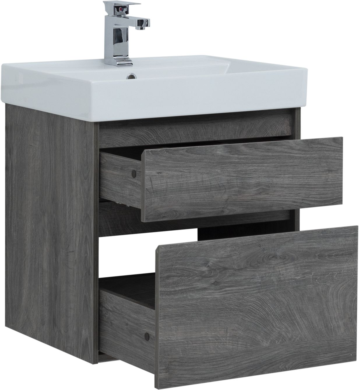 Мебель для ванной Aquanet Nova Lite 60 см дуб рошелье 2 ящика, цвет коричневый 242577 - фото 8
